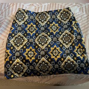 LOFT brocade mini skirt